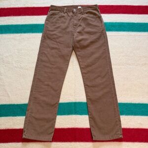 Vintage Levis 505 Corduroy Pants Brown Straight Leg USA 34x32 (33x31.75) 00s
